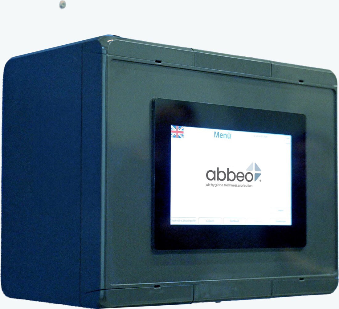 AQC 26 Steuerung, anthrazitfarbenes Wandgehäuse mit Touch-Display